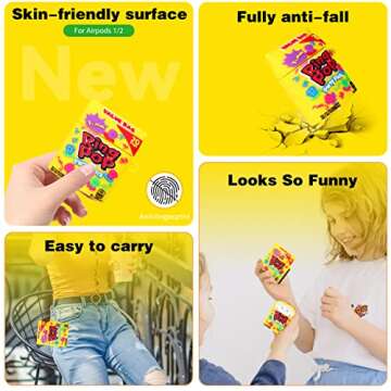 Oqplog Silicone AirPod Case Cute 3D Cartoon Design