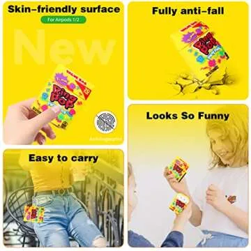 Oqplog Silicone AirPod Case Cute 3D Cartoon Design