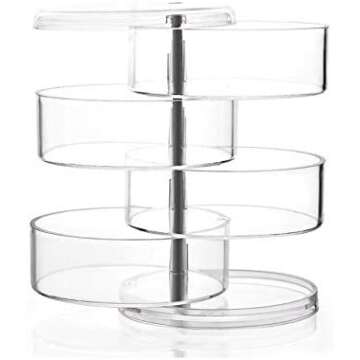 Stackable Storage Jewellery Trays Hair Accessory Containers Simple Houseware Organizer 4 Layers 7.14in