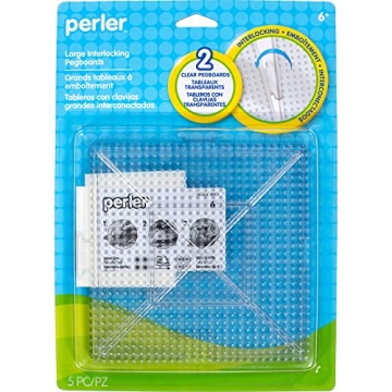 Perler Beads Funfusion Clear Interlocking Pegboards for All Ages