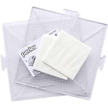 Perler Beads Funfusion Clear Interlocking Pegboards for All Ages