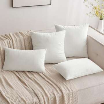 MIULEE Pack of 2 Velvet Soft Solid Decorative Square Throw Pillow Covers Set Christmas Cushion Case for Spring Couch Sofa Bedroom Car 12x20 Inch 30x50 cm Pure White