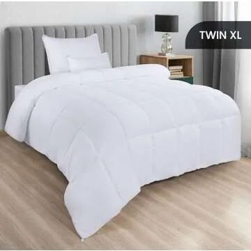 Utopia Bedding Comforters Twin XL Size, All Season Duvet Insert, Down Alternative Box Stitched Bed C...