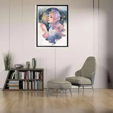 MMAHD 5D DIY Diamond Art Painting Kits for Adults,Flower Feast Girl Full Drill Embroidery Paintings Rhinestone Pasted DIY Painting Cross Stitch Arts Crafts for Home Wall Decor 11.8×15.8Inches