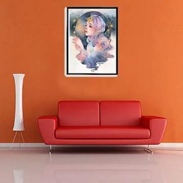 MMAHD 5D DIY Diamond Art Painting Kits for Adults,Flower Feast Girl Full Drill Embroidery Paintings Rhinestone Pasted DIY Painting Cross Stitch Arts Crafts for Home Wall Decor 11.8×15.8Inches