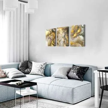 Modern Abstract Canvas Art Set for Home Decoration