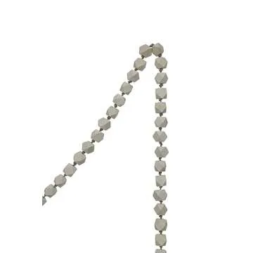 Creative Co-Op Bead Wood Garlands, White, XM4128