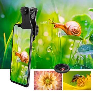 Phone Camera Lens Kit for iPhone, Android, 20X Telephoto Zoom Lens, Phone Wide Angle & Macro Lens, Fisheye, CPL Lenses Compatible with iPhone 12 11 X Xs XR 8 7 6 Plus Samsung and Other Smartphone