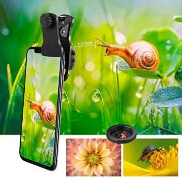Phone Camera Lens Kit for iPhone, Android, 20X Telephoto Zoom Lens, Phone Wide Angle & Macro Lens, Fisheye, CPL Lenses Compatible with iPhone 12 11 X Xs XR 8 7 6 Plus Samsung and Other Smartphone