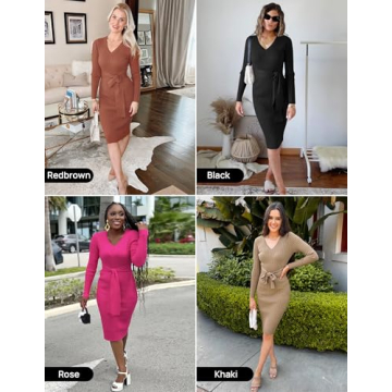 Elegant ZESICA Women's Sweater Dress Perfect for All Occasions