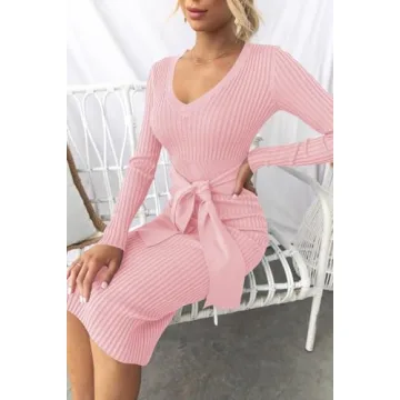 Elegant ZESICA Women's Sweater Dress Perfect for All Occasions