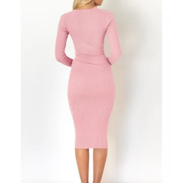 Elegant ZESICA Women's Sweater Dress Perfect for All Occasions