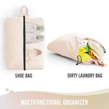 6 Set Packing Cubes for Suitcases, Travel Organizer Bags for Carry on Luggage, Veken Suitcase Organizer Bags Set for Travel Essentials Travel Accessories in 4 Sizes(Extra Large, Large, Medium, Small)