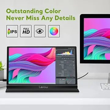 Lepow Z1-Gamut 15.6'' Portable Monitor with Versatile Connectivity