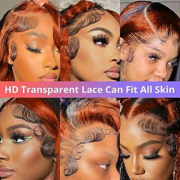 Ginger Lace Front Wigs - 200% Density HD Human Hair