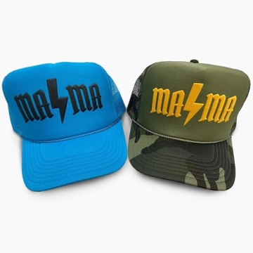 NACRE APPAREL Mama Puff Print Design Trucker Hat Vinyl Puff Printed Trucker Hat Foam Trucker Hat #087