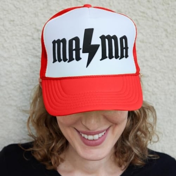 NACRE APPAREL Mama Puff Print Design Trucker Hat Vinyl Puff Printed Trucker Hat Foam Trucker Hat #087