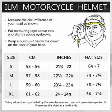 ILM Adult Dirt Bike Helmets Motocross ATV Dirtbike BMX MX Offroad Full Face Motorcycle Helmet, DOT A...