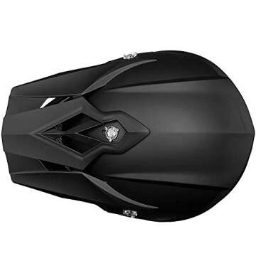ILM Adult Dirt Bike Helmets Motocross ATV Dirtbike BMX MX Offroad Full Face Motorcycle Helmet, DOT Approved Model 128S (Matte Black, Adult-L)