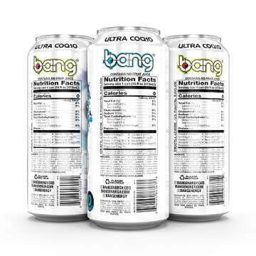 Bang Energy 3 Flavor Variety Pack, Sugar-Free, Energy Drink, 16 Ounce (Pack of 12)