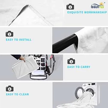 ISSUNTEX 10X20 ft Muslin Photography Backdrop - Versatile & Elegant