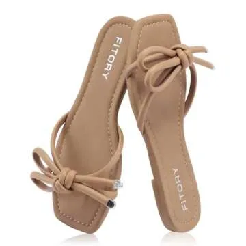 Stylish FITORY Women's Flat Sandals for Summer Fun