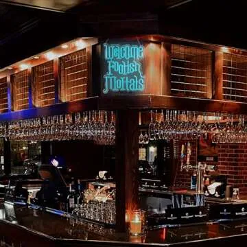 Welcome Foolish Mortals Neon Sign,Innovative Integral Forming Process,With Dimmable Switch For All Holiday Party and Home Decoration (Blue)