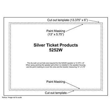 5252W Silver Ticket In-Wall Speaker with Tweeter