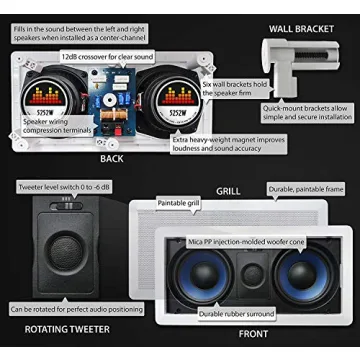 5252W Silver Ticket In-Wall Speaker with Tweeter