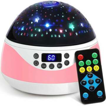Kids Star Projector Night Light with Music & Remote