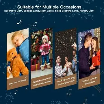 Kids Star Projector Night Light with Music & Remote