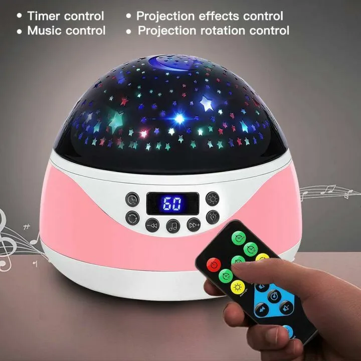 Kids Star Projector Night Light with Music & Remote