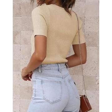 Zeagoo Women's Basic Short Sleeve T-Shirt for Everyday Style