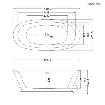 Luxury Acrylic Freestanding Bathtub for Deep Soaks