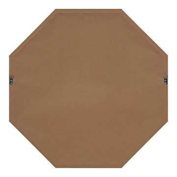 Kate and Laurel Rhodes Glam Octagon Wall Mirror, 29" x 29", Gold, Modern Home Decor for Wall