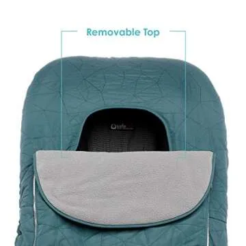 JJ Cole Car seat Cover, Teal Fractal