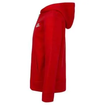 Nike Kids Club Fleece Hoodie in University Red