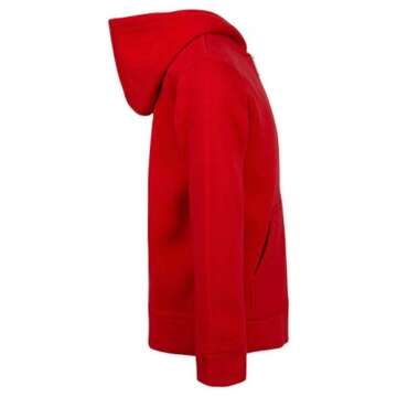 Nike Kids Club Fleece Hoodie in University Red