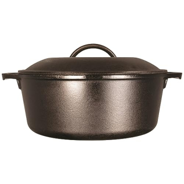 Lodge Pre-Seasoned 7-Quart Cast Iron Dutch Oven with Dual Handles