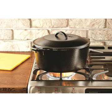 Lodge Pre-Seasoned 7-Quart Cast Iron Dutch Oven with Dual Handles