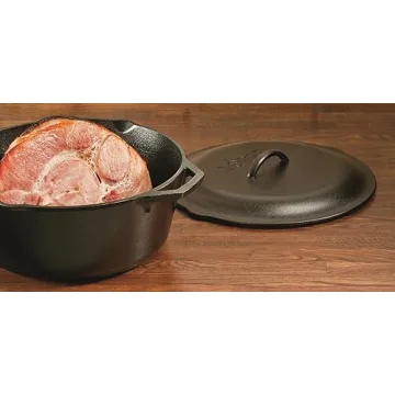 Lodge Pre-Seasoned 7-Quart Cast Iron Dutch Oven with Dual Handles