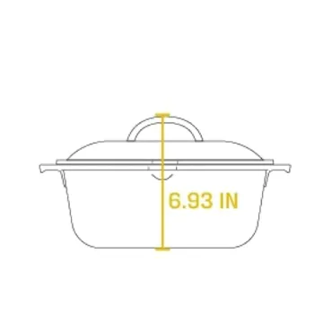 Lodge Pre-Seasoned 7-Quart Cast Iron Dutch Oven with Dual Handles