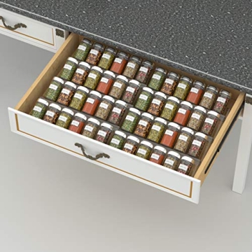 NIUBEE 4 Tier Adjustable Spice Rack for Organized Kitchens