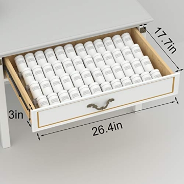 NIUBEE 4 Tier Adjustable Spice Rack for Organized Kitchens