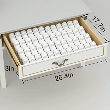 NIUBEE 4 Tier Adjustable Spice Rack for Organized Kitchens