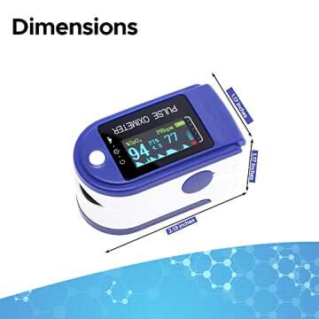 OxiWizard Pulse Oximeter, Finger Pulse Oximeter and OLED Display, Pulse Oximeter Fingertip, Accurate...
