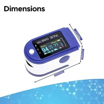 OxiWizard Pulse Oximeter, Finger Pulse Oximeter and OLED Display, Pulse Oximeter Fingertip, Accurate...