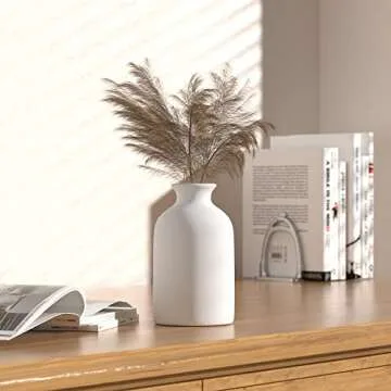 Elegant White Ceramic Vase for Home and Gifts