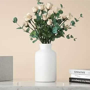 Elegant White Ceramic Vase for Home and Gifts