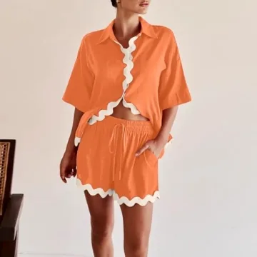 Shy Velvet Summer Lounge Sets Chic Two-Piece Pajama Sets